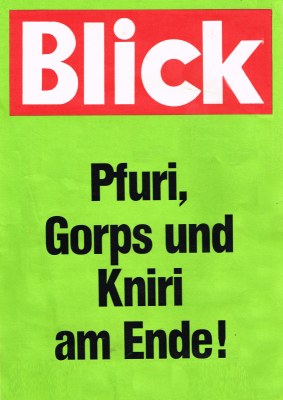 Blick Schlagzeile 1981